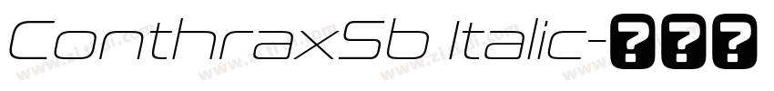 ConthraxSb Italic字体转换